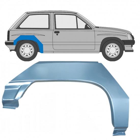 Galinė arka už Opel Corsa A 1982-1993 / Dešinė 7701