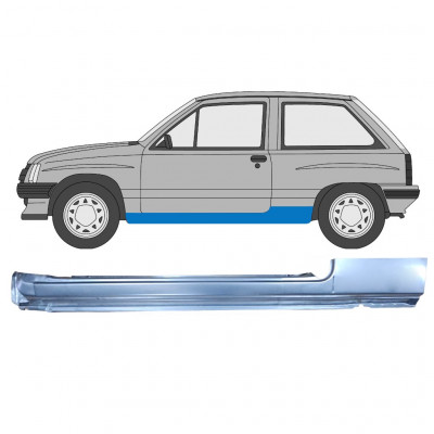 Visas slenkstis už Opel Corsa A 1982-1993  / Kairė 7704