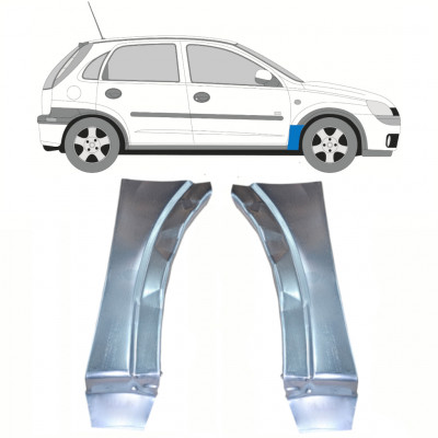 Sparno apatinė dalis už Opel Corsa 2000-2010 / Kairė + Dešinė / Rinkinys 10180