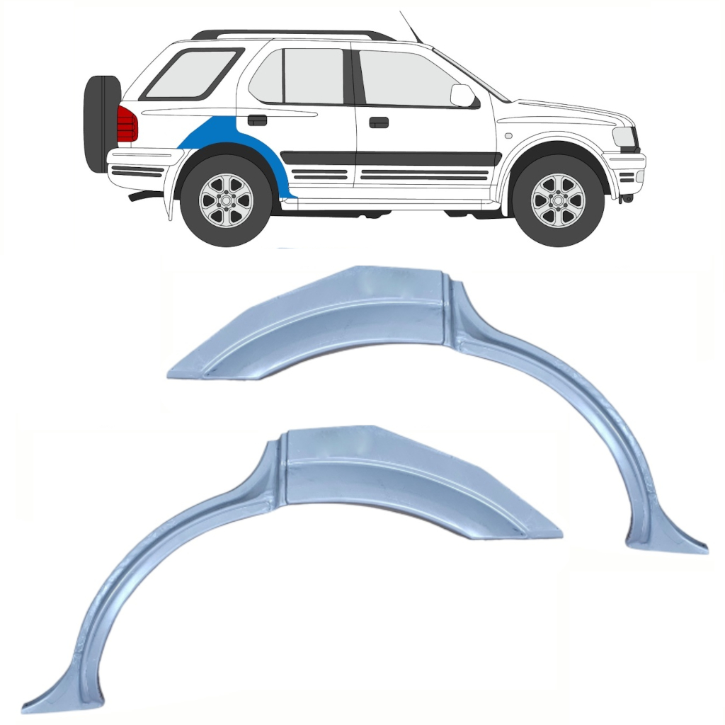 Galinė Arka Už Opel Frontera B 1999-2002 / Kairė + Dešinė / Rinkinys 10375