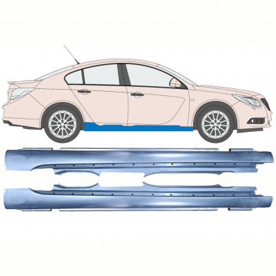 Slenkstis, apatinė už Opel Insignia 2008-2017 / Kairė + Dešinė / Rinkinys 10342