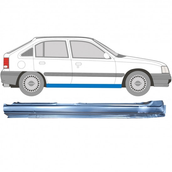 Slenkstis, apatinė už Opel Kadett 1984-1993 / Dešinė 7910