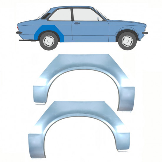 Galinė arka už Opel Kadett C 1973-1979 / Rinkinys 11077