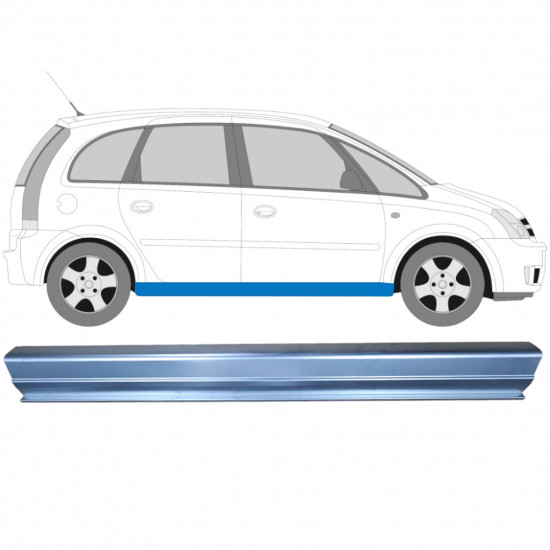 Slenkstis, apatinė už Opel Meriva 2003-2010 / Kairė = Dešinė (simetriška) 6884