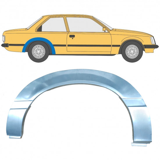 Galinė arka už Opel Rekord E 1977-1986 / Dešinė 11037