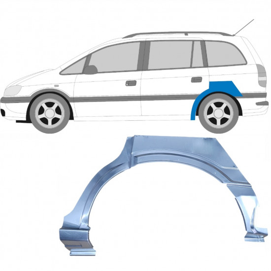 Galinė arka už Opel Zafira 1999-2005 / Kairė 6889