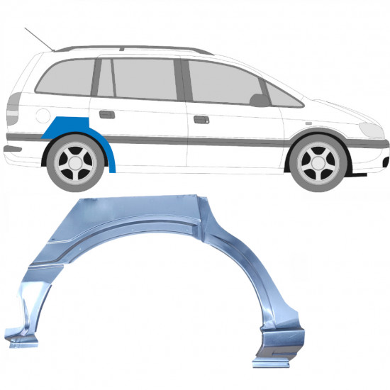 Galinė arka už Opel Zafira 1999-2005 / Dešinė 6888