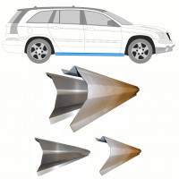 Slenkstis vidinė + išorinė dalis už Chrysler Pacifica 2003-2007 / Kairė = Dešinė (simetriška) / Rinkinys 10358