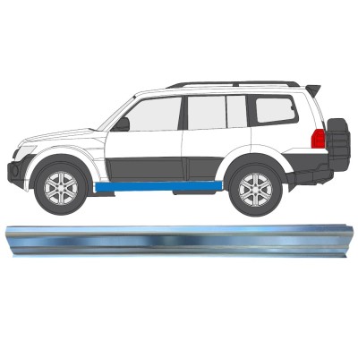 Slenkstis, apatinė už Mitsubishi Pajero 2006-2021 / Kairė 16350