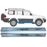 Slenkstis, apatinė už Mitsubishi Pajero 2006-2021 / Kairė + Dešinė / Rinkinys 16351