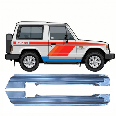 Visas slenkstis už Mitsubishi Pajero 1982-1992 / Kairė + Dešinė / Rinkinys 10364