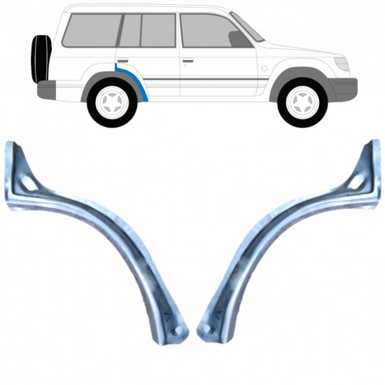 Galinė arka už Mitsubishi Pajero 1991-1999 / Kairė + Dešinė / Rinkinys 9773