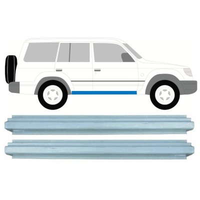 Slenkstis, apatinė už Mitsubishi Pajero 1991-2001 / Kairė + Dešinė / Rinkinys 16000