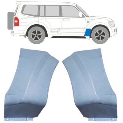 Sparno apatinė dalis už Mitsubishi Pajero 1999-2006 / Kairė + Dešinė / Rinkinys 16903