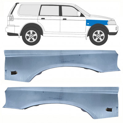 Sparno apatinė dalis už Mitsubishi Pajero Sport 1996-2008 / Kairė + Dešinė / Rinkinys 10104