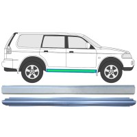 Slenkstis vidinė + išorinė dalis už Mitsubishi Pajero Sport 1996-2008 / Kairė = Dešinė (simetriška) / Rinkinys 14873