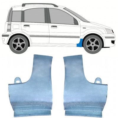 Sparno apatinė dalis už Fiat Panda 2003-2012 / Kairė + Dešinė / Rinkinys 9740