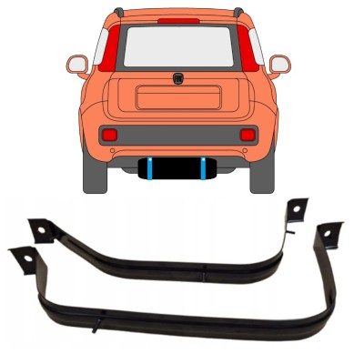 Kuro bako laikikliai už Fiat Panda 2012- 15028