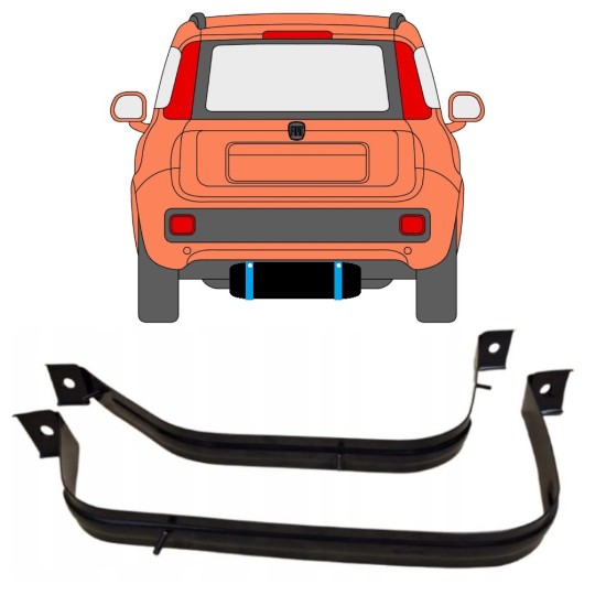 Kuro bako laikikliai už Fiat Panda 2012- 15028