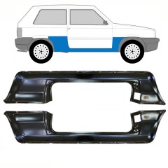 Visas slenkstis už Fiat Panda 1980-2002 / Kairė + Dešinė / Rinkinys 10756
