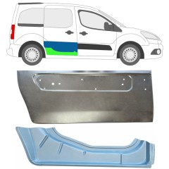 Stumdomų durų vidinė + išorinė dalis už Citroen Berlingo 2008-2018 / Dešinė 17086