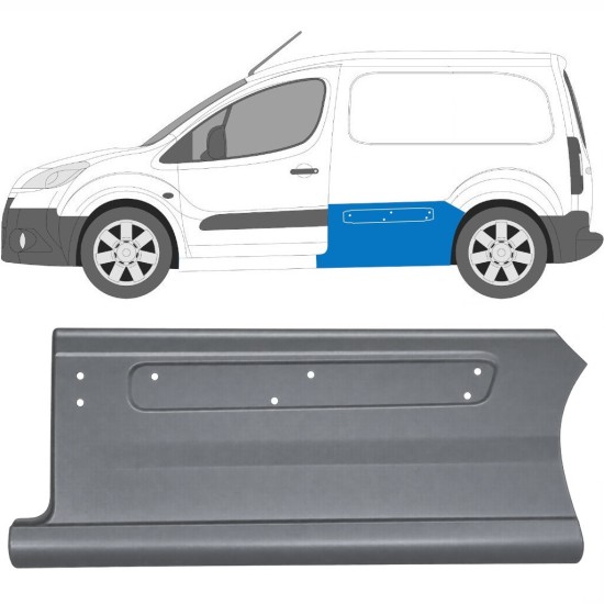 Šono dalis už Peugeot Partner 2008-2018 / Kairė 17016