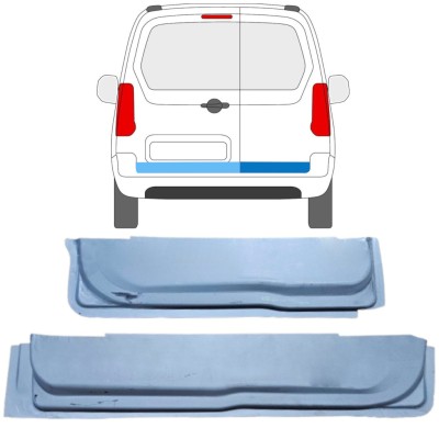Galinių durų vidinė dalis už Citroen Berlingo 2008-2018 / Kairė + Dešinė 16912