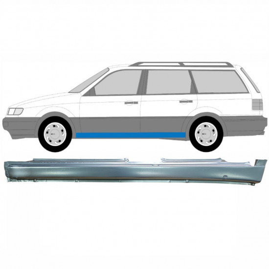 Slenkstis, apatinė už Volkswagen Passat B4 1993-1996 / Kairė 9371