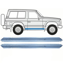 Slenkstis, apatinė už Nissan Patrol Y60 GY60 1990-1997 / Kairė = Dešinė (simetriška) / Rinkinys 10465