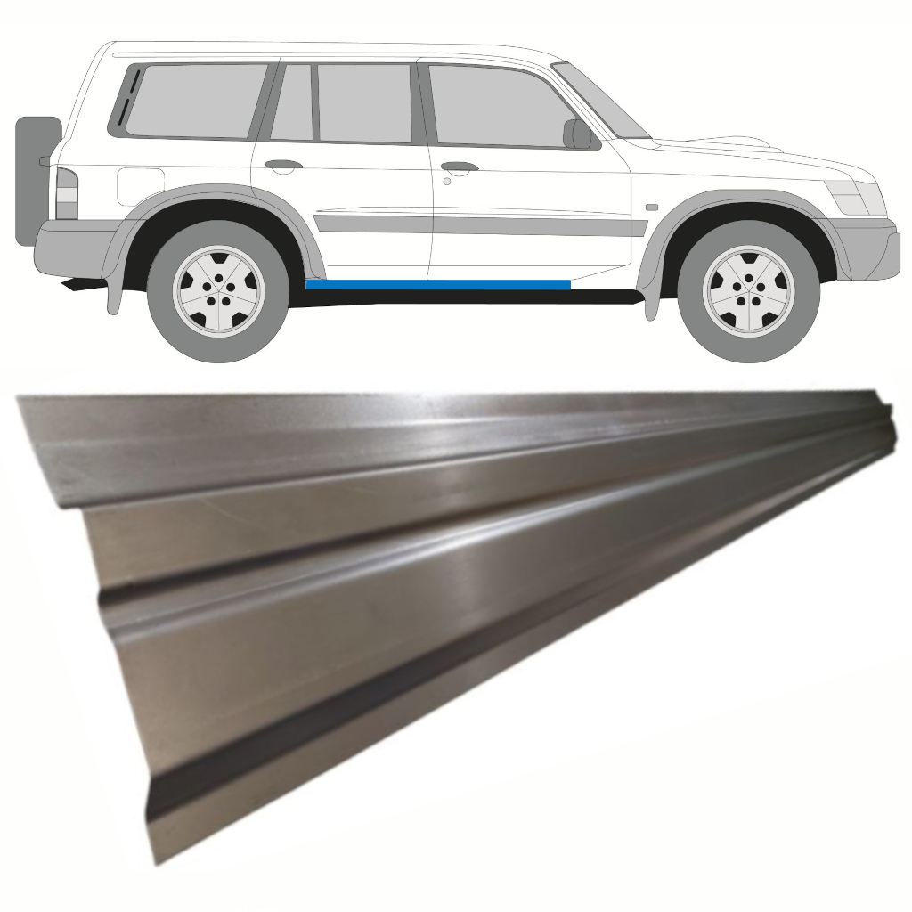 Slenkstis Vidinė Dalis Už Nissan Patrol 1997-2009 / Kairė = Dešinė (Simetriška) 8706