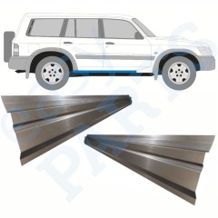 Slenkstis vidinė dalis už Nissan Patrol Y61 GY61 1997-2009 / Kairė = Dešinė (simetriška) / Rinkinys 10366