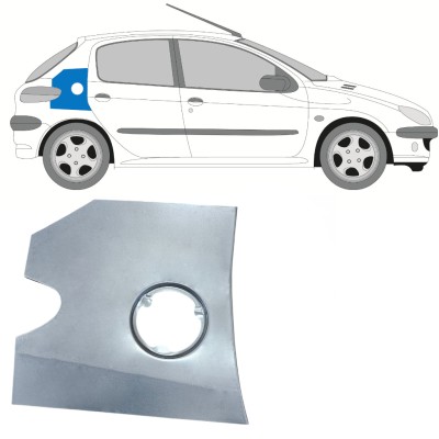 Kuro įpylimo angos dalis už Peugeot 206 206+ 1998-2012 15017