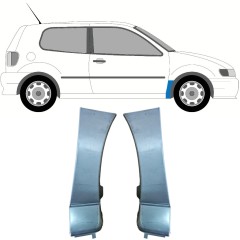 Sparno apatinė dalis už Volkswagen Polo 1994-1999 / Kairė + Dešinė / Rinkinys 10264