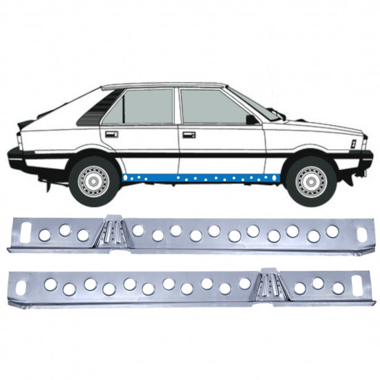 Slenkstis vidinė dalis už FSO Polonez 1978-2002 / Rinkinys 12536