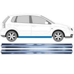 Slenkstis, apatinė už Volkswagen Polo 2001-2009 / Rinkinys 11933