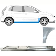 Visas slenkstis + priekinio sparno apatinė dalis už Volkswagen Polo 2001-2009 / Dešinė / Rinkinys 8729