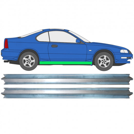 Slenkstis, apatinė už Honda Prelude 1992-1996 / Rinkinys 11292