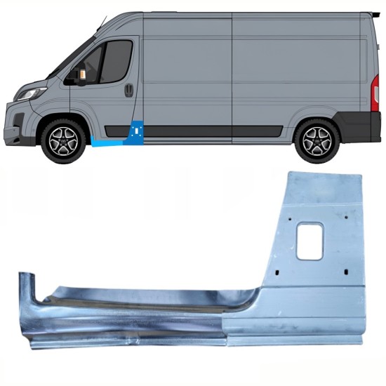 Šono skarda + Slenkstis apatinė už Toyota Proace Max 2024- / Kairė 16733