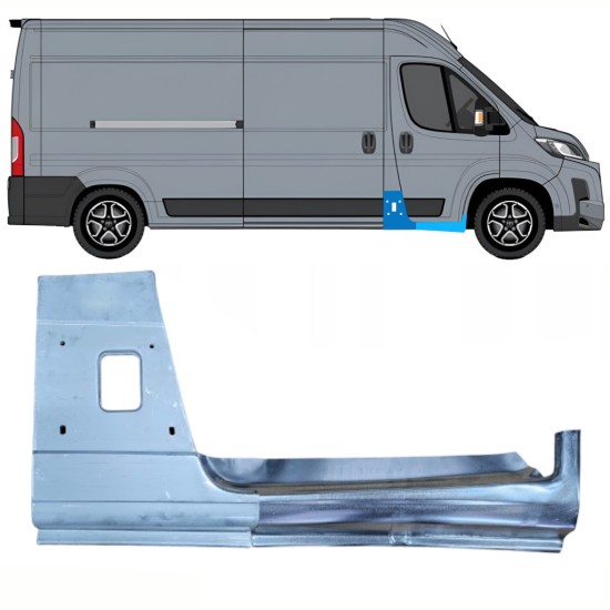 Šono skarda + Slenkstis apatinė už Toyota Proace Max 2024- / Dešinė 16732