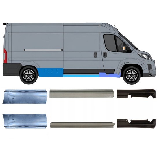 Slenkstis, apatinė už Toyota Proace Max 2024- / Kairė + Dešinė / Rinkinys 16708