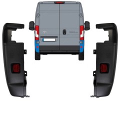 Galinio bamperio kampas 270 laipsnių už Toyota Proace Max 2024- / Kairė + Dešinė / Rinkinys 15930