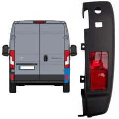 Galinio bamperio kampas su lempa už Toyota Proace Max 2024- / Dešinė 15937