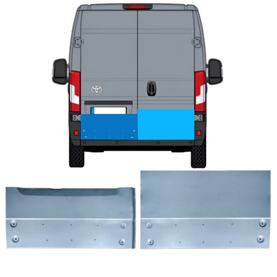 Galinių durų dalis už Toyota Proace Max 2024- / Kairė + Dešinė 16737