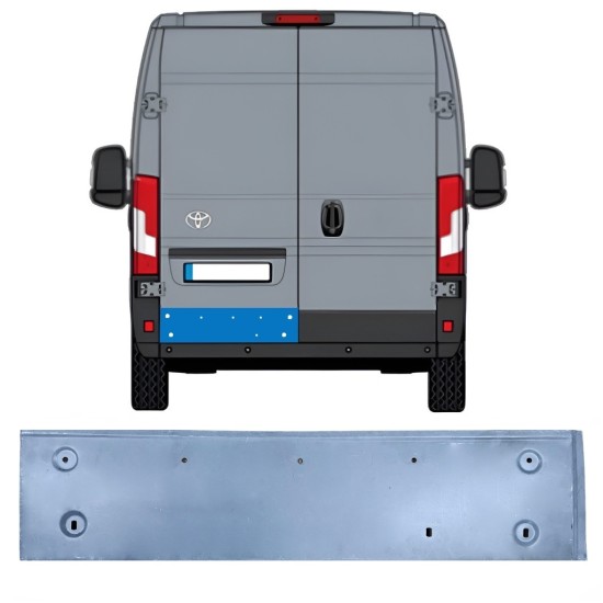 Galinių durų dalis už Toyota Proace Max 2024- / Kairė 16721