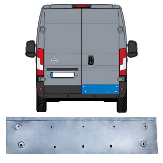 Galinių durų dalis už Toyota Proace Max 2024- / Dešinė 16722