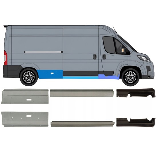 Slenkstis, apatinė už Toyota Proace Max 2024- / Kairė + Dešinė 16710