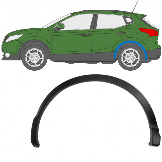 Sparno juosta galinio sparno už Nissan Qashqai 2013-2017 / Kairė 11780