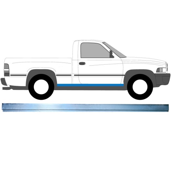 Slenkstis vidinė dalis už Dodge RAM 1993-2002 / Kairė = Dešinė (simetriška) 16128