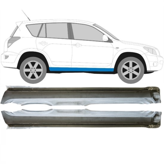 Visas slenkstis už Toyota Rav4 2006-2013 / Kairė + Dešinė / Rinkinys 14752