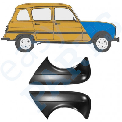 Priekinis sparnas už Renault 4 1962-1993 / Kairė + Dešinė / Rinkinys 9707